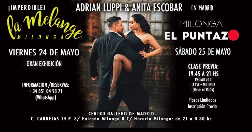 La Melange Milonga con Adrián Luppi y Anita Escobar