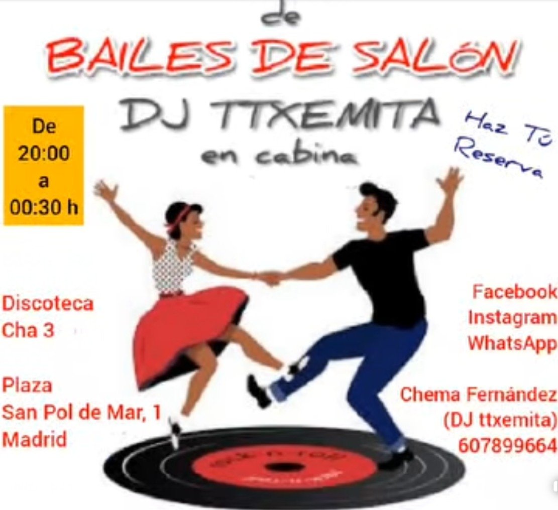 Sesión regular semanal de bailes de salón